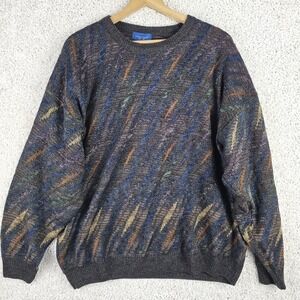 Vintage 90s Towncraft Y2K Japanese Style Sweater Men's 3XL Knitwear Grandpacore